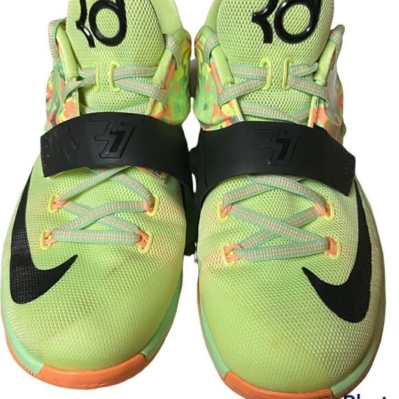 Nike KD VII 7 Easter Liquid Lime Viper Green Black Glow Shoes Sz 7Y - Picture 1 of 11